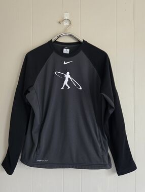 Nike Therma Fit Ken Griffey Jr. Swingman Sweatshirt Kangaroo Pocket Fleece Lined